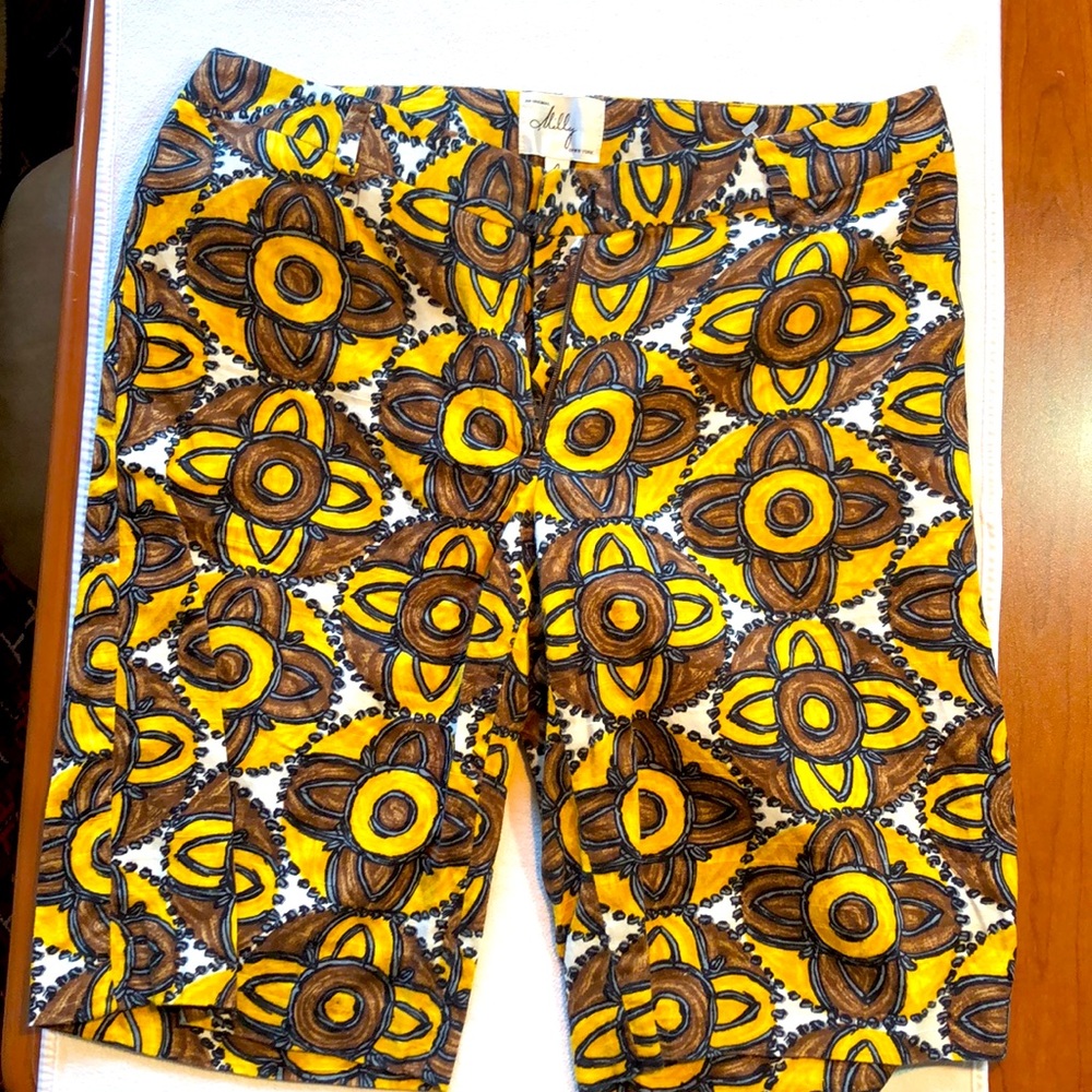 Milly’s Brown and Yellow Print Shorts